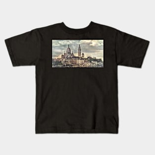 Across The Rooftops to Montmatre Kids T-Shirt